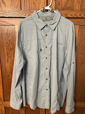 Camisa Rugged Elements Para Hombre XXL Azul Gris Manga Enrollable Elastizada Nylon Exterior Foto 1 de 4