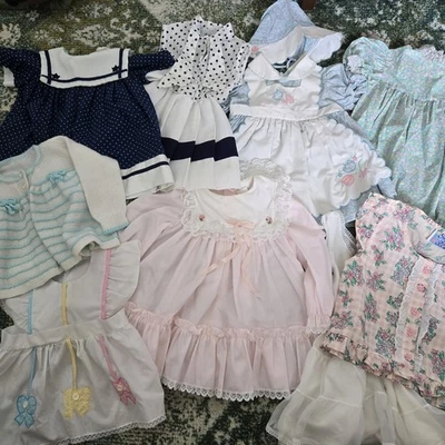 Vtg 90s Baby Girl Clothes Lot Of  9 Sizes 2t-6 Toddler - Image 1 of 4