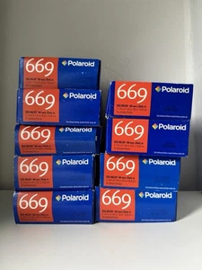 (9) Boxes Polaroid 669 Film Sealed Exp 2005,2004 - Picture 1 of 4