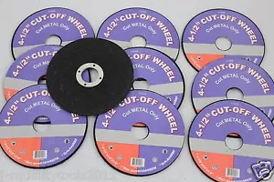10 PACK 4 1/2" CUT OFF WHEELS FIT 4 1/2" DEWALT ANGLE GRINDERS GREAT PRICE - Picture 1 of 1