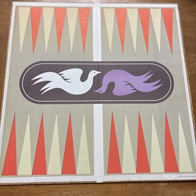 Vintage Wall Art Decor/Board Game Replacement Backgammon 1975 Selchow & Righter - Image 1 of 4