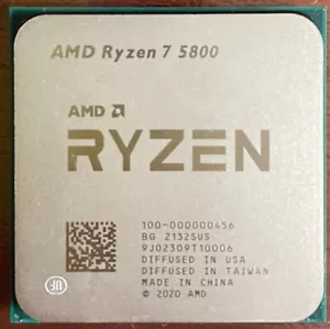 AMD Ryzen 7 5800 3.4GHz 8Core 16Thr 32M 65W AM4 CPU Processor R7 5800 - Picture 1 of 1