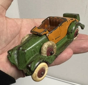 Antique Hubley Cast Iron Take-A-Part Convertible Roadster Deluxe Toy Car Vtg - Picture 1 of 14