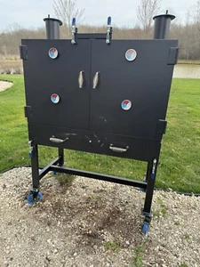 Fabricated Steel Vertical Charcoal Grill and/or Smoker. - Picture 1 of 3