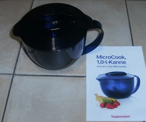 Tupperware MicroCook, 1,0-l-Kanne, Mikrowelle Blau, sehr guter Zustand - Bild 1 von 6