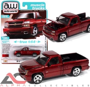 AUTOWORLD AWSP190B 1:64 2005 CHEVROLET SILVERADO SS (CANDY APPLE RED) - Picture 1 of 1