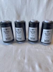 4 Big Spools Overlock Thread Polyester BLACK 3000 yards each - Picture 1 of 2