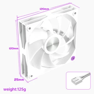 12cm Desktop Computer Case Cooling Mute Fans PC Tower 5V Silent Air Cooler 4Pin - Photo 1/16