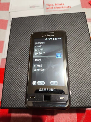Samsung Omnia SCH-I910 VERIZON Black Excellent Working Condition Original Box - Image 1 of 4