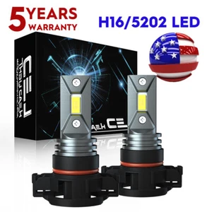 For Nissan Rogue 2014-2020 5202 2504 LED Fog Light Bulbs Super Bright White lamp - Picture 1 of 16