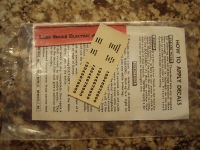 Lake Shore Electric Passenger HO-scale Black Decals Walthers D-251 - Image 1 of 2