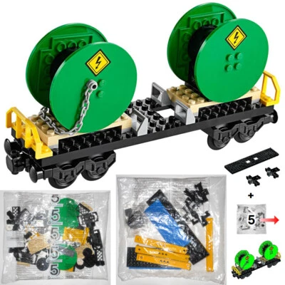 LEGO 60052 Cargo Train: NEW SEALED BAG #5 BUILD ONLY (partial set) power cables - Image 1 of 4