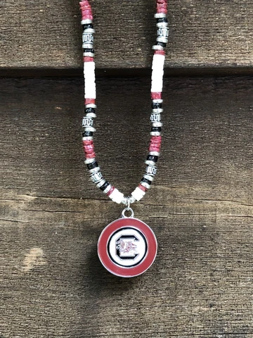 SEC-University Of South Carolina Gamecocks Tailgate Logo Medallion Necklace Cover