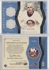 2011-12 Upper Deck Artifacts Treasured Swatches Blue /135 Mike Bossy #TS-MB HOF