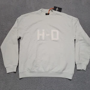 Harley Davidson H D Sweater Mens Medium Sweatshirt Bone/beige Chunky Pullover - Picture 1 of 6