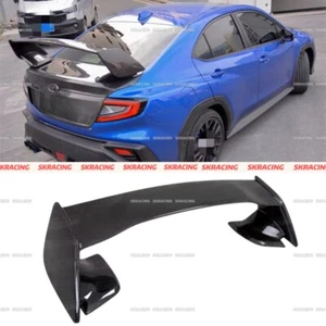 REAL FULL CARBON FIBER REAR TRUNK SPOILER WING FIT 08-14 SUBARU IMPREZA WRX STI - Bild 1 von 20