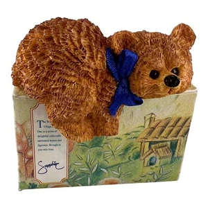 Willow Brook Village Collection BEAR Shelf Laying ORNAMENT Figurine Old Stock - Picture 1 of 3