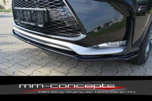 Labio de alerón CUP NEGRO para Lexus NX MK1 300h F-Sport frontal espada enfoque V1 - Imagen 1 de 10