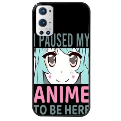 Coque noire pour OnePlus 9 PRO anime manga et pause - Photo 1/2