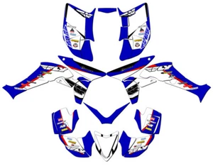2005 TRX 450R 13 FLY Blue Senge Graphics Kit Compatible with Honda - Picture 1 of 7