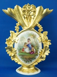 Big ancient porcelain vase 1800 19th Empire France attr. Old Paris Sevres style - Picture 1 of 24