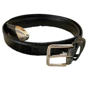 Kid’s Black Striped Belt - Picture 1 of 5