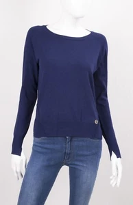 MARKUP DONNA MAGLIA IN VISCOSA STRETCH LEGGERA GIRO COLLO BLU E GIALLA - Foto 1 di 11