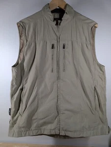 ScotteVest Vest - Mens Large - Tan / Khaki - TEC Multi Zip Pockets Sleeveless - Picture 1 of 19