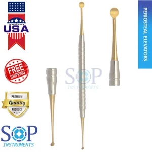 Periost Elevator Molt 2/4 Dental Chirurgische Kürette GOLD von SOP Instruments - Bild 1 von 3