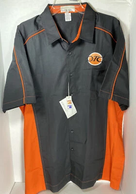 North End Men's Size XL Black/Orange Fuse Color Block Shirt Style 87042 OTC NWT - Image 1 of 4