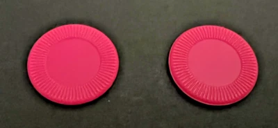 Outta Control Board Game Replacement Two Pink Chips 1992 Vintage Parts Pieces - Image 1 of 2