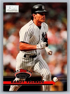 1993 Stadium Club First Day Issue #32 Randy Velarde New York Yankees - Image 1 of 2
