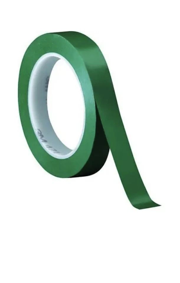 3x- 3M Green Vinyl Tape 471, 3/4" x 36 yds 5.2mil one roll, Free Fast Ship - Image 1 of 1
