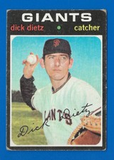 1971 Topps Baseball Card #545 Dick Dietz San Francisco Giants
