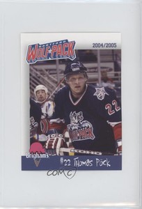 2004-05 Brigham's Hartford Wolf Pack Team Issue Thomas Pock