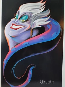 Litografía rara 2004 Ursula Disney Little Mermaid Art Jeff Judd Gallery - Imagen 1 de 6