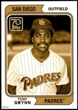 Tony Gwynn 2021 Topps 5x7 70 Years of Topps Baseball Gold #70YT-24 8/10 Padres
