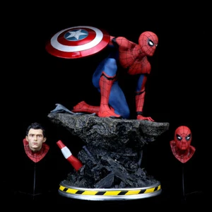 Araña América Capitán con Dos Cabezas Estatua Marvel Modelo Pintado Nuevo En Stock - Imagen 1 de 5