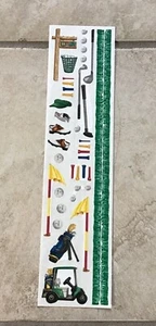 CREATIVE MEMORIES GREAT LENGTH Sticker SHEET GOLF CART GOLFING CLUBS TEES BALLS - Picture 1 of 1