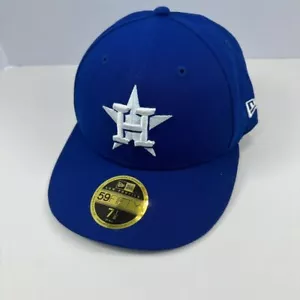 Gorra de béisbol New Era Houston Astros MLB 59FIFTY ajustada azul blanca 7 1/8 - Imagen 1 de 6