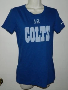 Women NFL Nike INDIANAPOLIS COLTS #12 LUCK Short Sleeve Solid Blue Size M - Picture 1 of 4