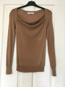 L.K.Bennett, Women blouse, size XS, color light brown, 100% viscose. - Picture 1 of 8