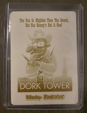 2018 Wacky Packages Go to the Movies - The Dork Tower - Yellow Printing Plate