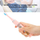(Rose)Kids Electric Toothbrush Soft Hair Cartoon Electric Cleaning VIS