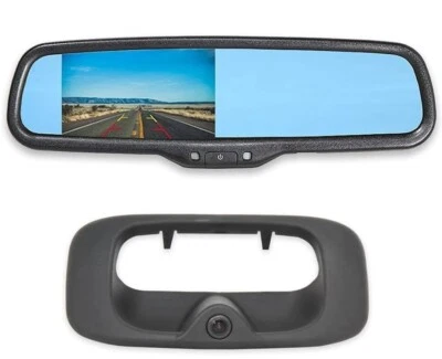 EWAY Tailgate Handle Backup Reverse Camera with 4.3 inch Rear View Mirror... - Image 1 of 4