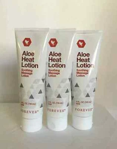 3x Forever Living Aloe HEAT LOTION 118ml Beruhigende Massagelotion (KOSTENLOS... - Bild 1 von 5