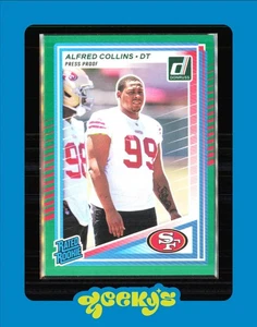 Donruss Alfred Collins 2025 clasificación novato prueba de prensa verde - Imagen 1 de 2