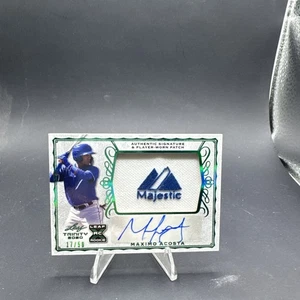 2020 Leaf Trinity Patch Auto Green /50 Maximo Acosta #PA-MA2 Patch Auto Majestic - Picture 1 of 2