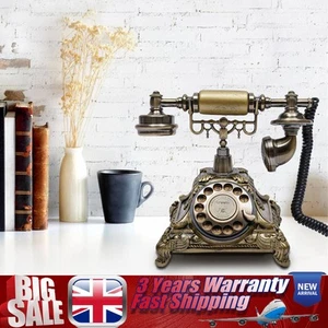Antique Telephone Desk Phone European Style Old Fashioned Rotary Dial Phone UK! - Zdjęcie 1 z 20