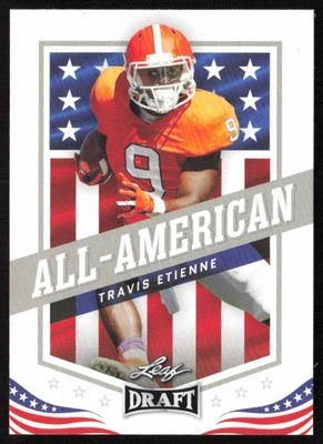 2021 Leaf Draft Travis Etienne #44 Rookie Clemson Tigers - Image 1 of 2